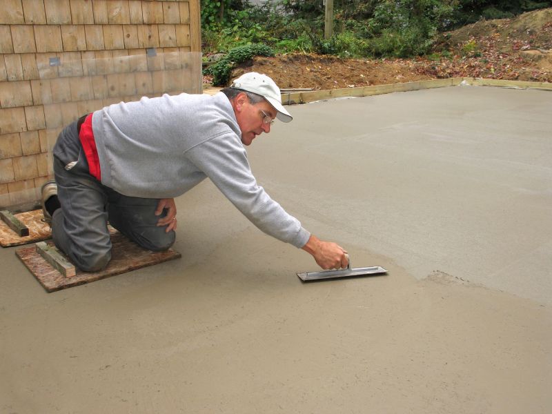 Concrete Pour in Spring